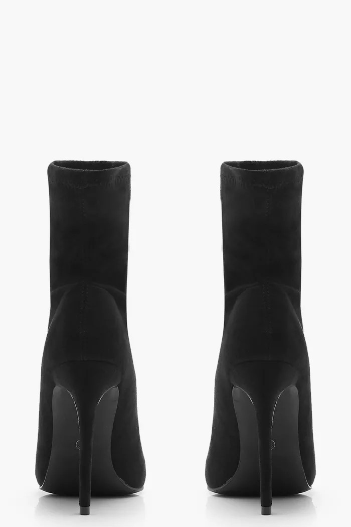 Pointed Toe Stiletto Sock Boots | boohoo (US & Canada)