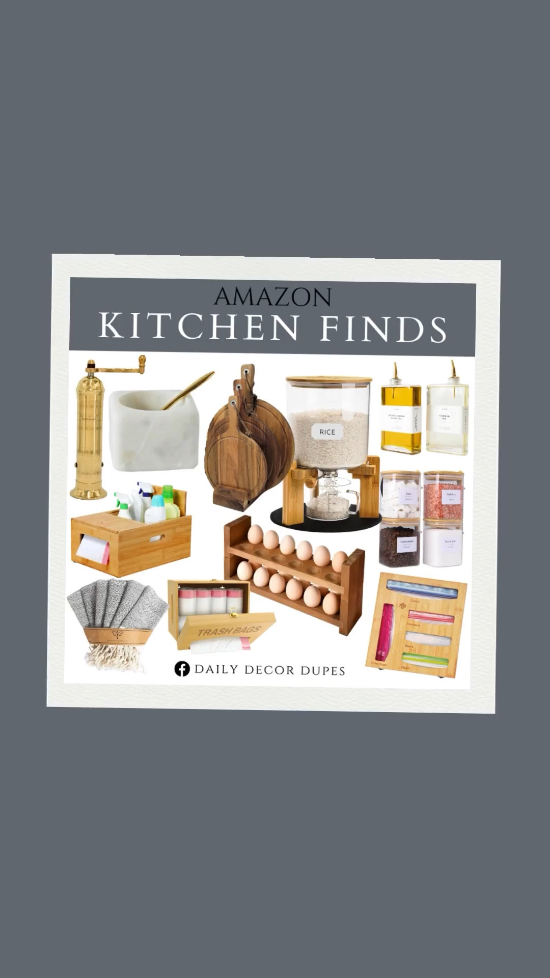 Amazon kitchen finds. Stylish kitchen tools. Must-have kitchen accessories. Contemporary kitchen tools. Kitchenware deals. Functional kitchen accessories. Elegant kitchen finds. Affordable kitchen upgrades. 

Dupe dupes more affordable option find replica copy cat similar look for less budget friendly affordable cheap cheaper beautiful pretty. Clearance sale coupon code discount code promo code luxury lookalike look a like Inspo inspiration inspired by idea ideas Love dupes like these? I share multiple every day in my FB group “DAILY DECOR DUPES”

#amazon #amazonkitchenfinds #affordablekitchentools #modernkitchenessentials #kitchentoolssavings #sleekdesignkitchen #stylishkitchentools #contemporarykitchen

#LTKHome #LTKSaleAlert #LTKFindsUnder50