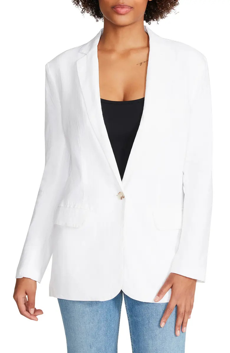 On the Edge Linen Blend Blazer | Nordstrom