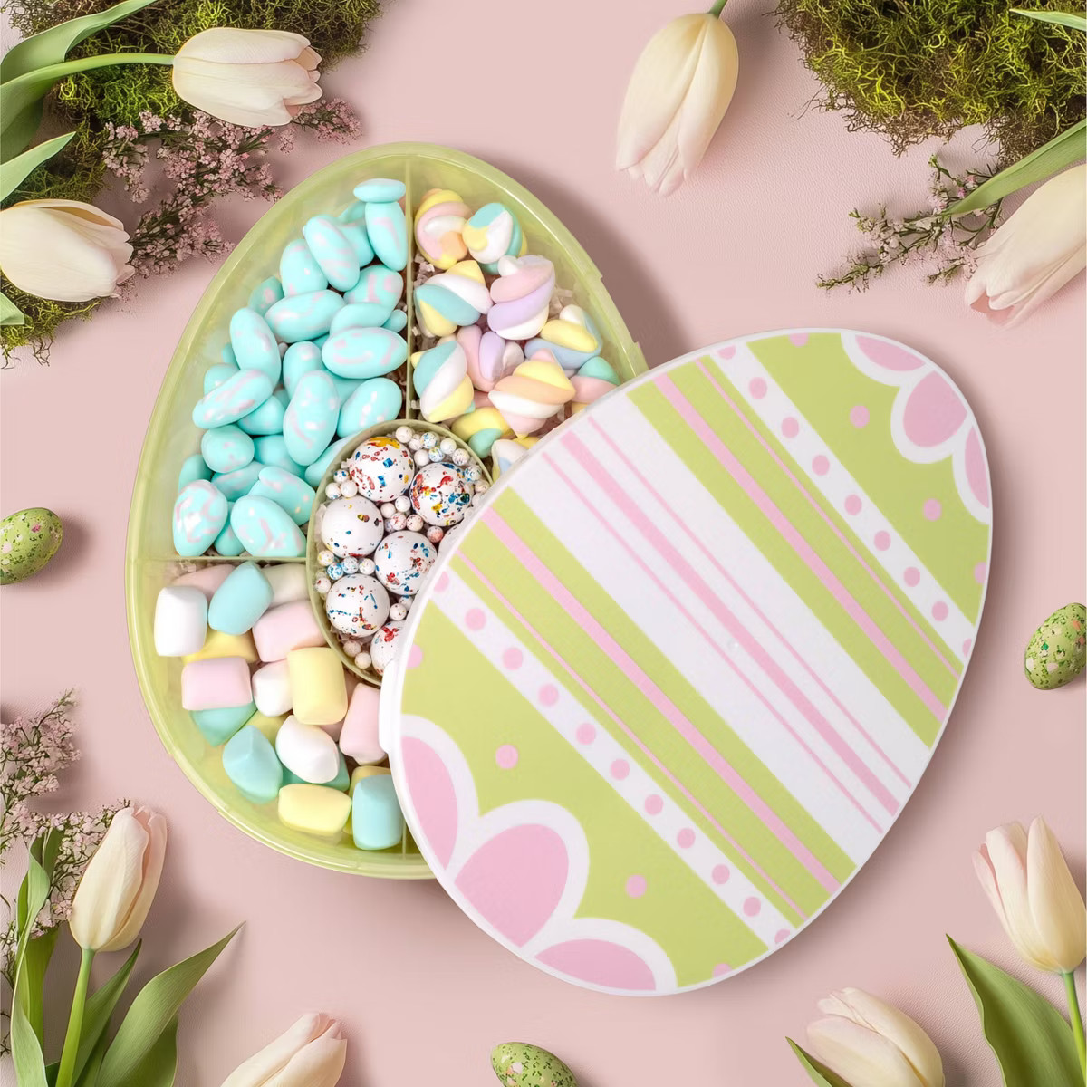 Cook With Color Easter Egg Snack Box Food Storage Container Green | Target