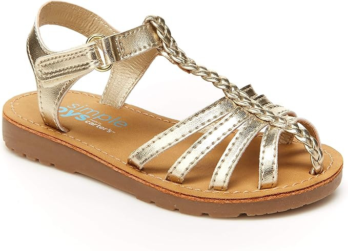 Simple Joys by Carter's Girls and Toddlers' Freya Gladiator Sandal | Amazon (US)