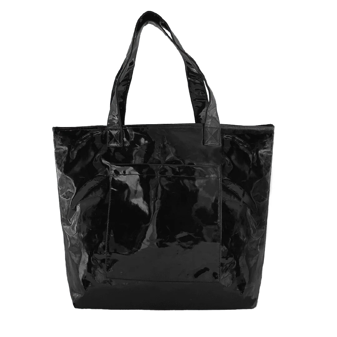 Black Metallic Everything Bag | Quilted Koala