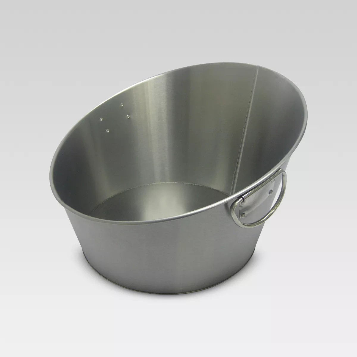 10.5L Stainless Steel Angled Beverage Tub - Threshold™: Drink Bucket Party Ice Bucket for Cold ... | Target