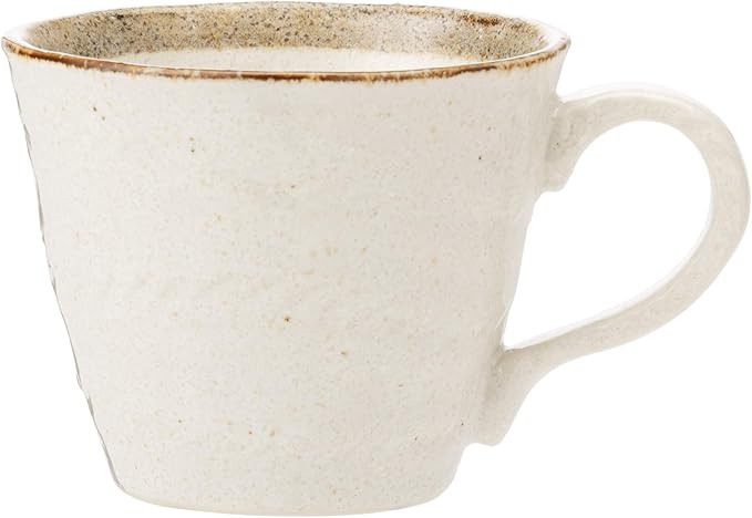 かじゅあるらいふ(Kakuni) Mino Ware K72039 White Karatsu Mug | Amazon (US)