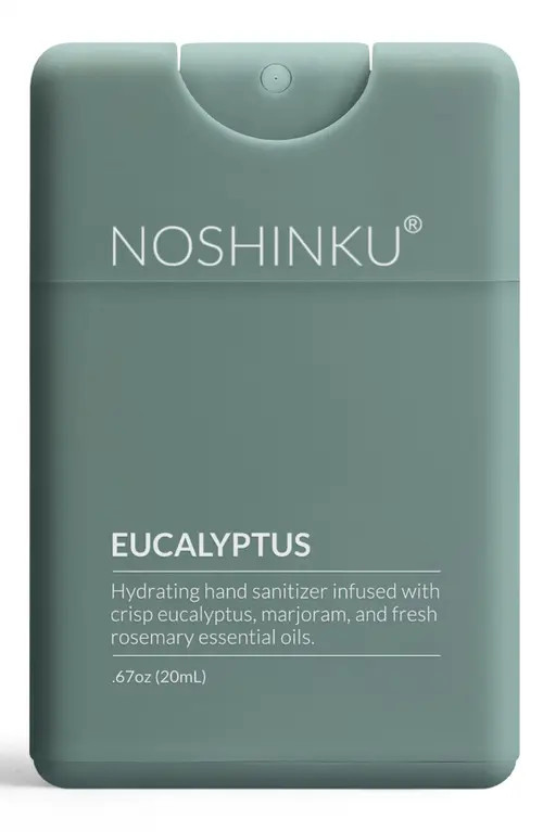 NOSHINKU Refillable Rejuvenating Travel Size Hand Sanitizer in Eucalyptus at Nordstrom, Size 0.6 Oz | Nordstrom
