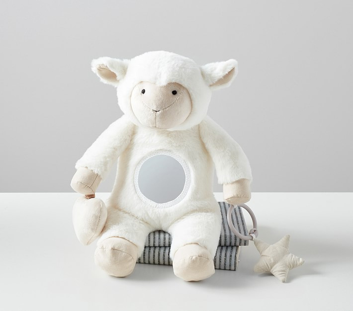 Lamb Critter Developmental Plush | Pottery Barn Kids