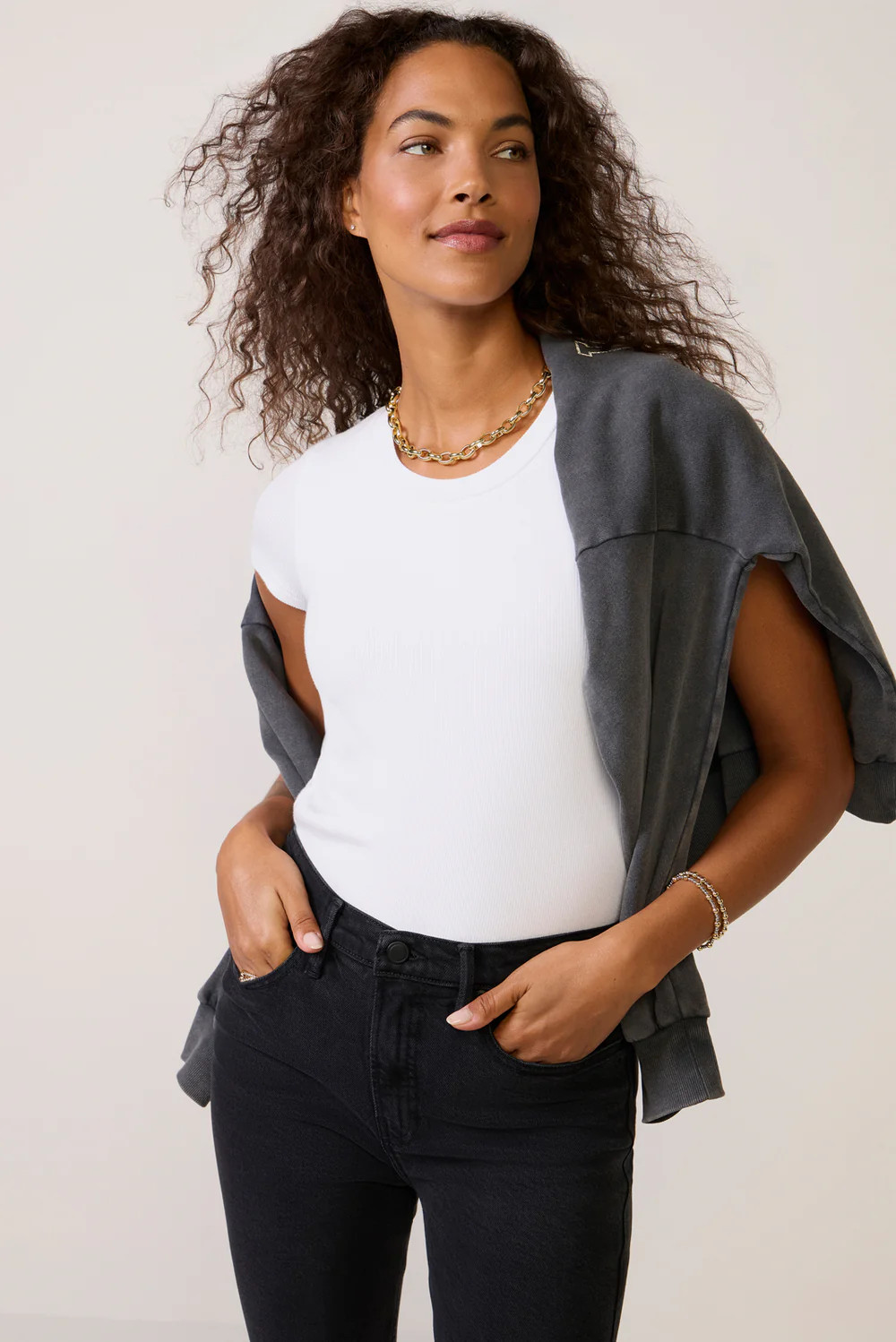 Harrison Rib Tee | Evereve