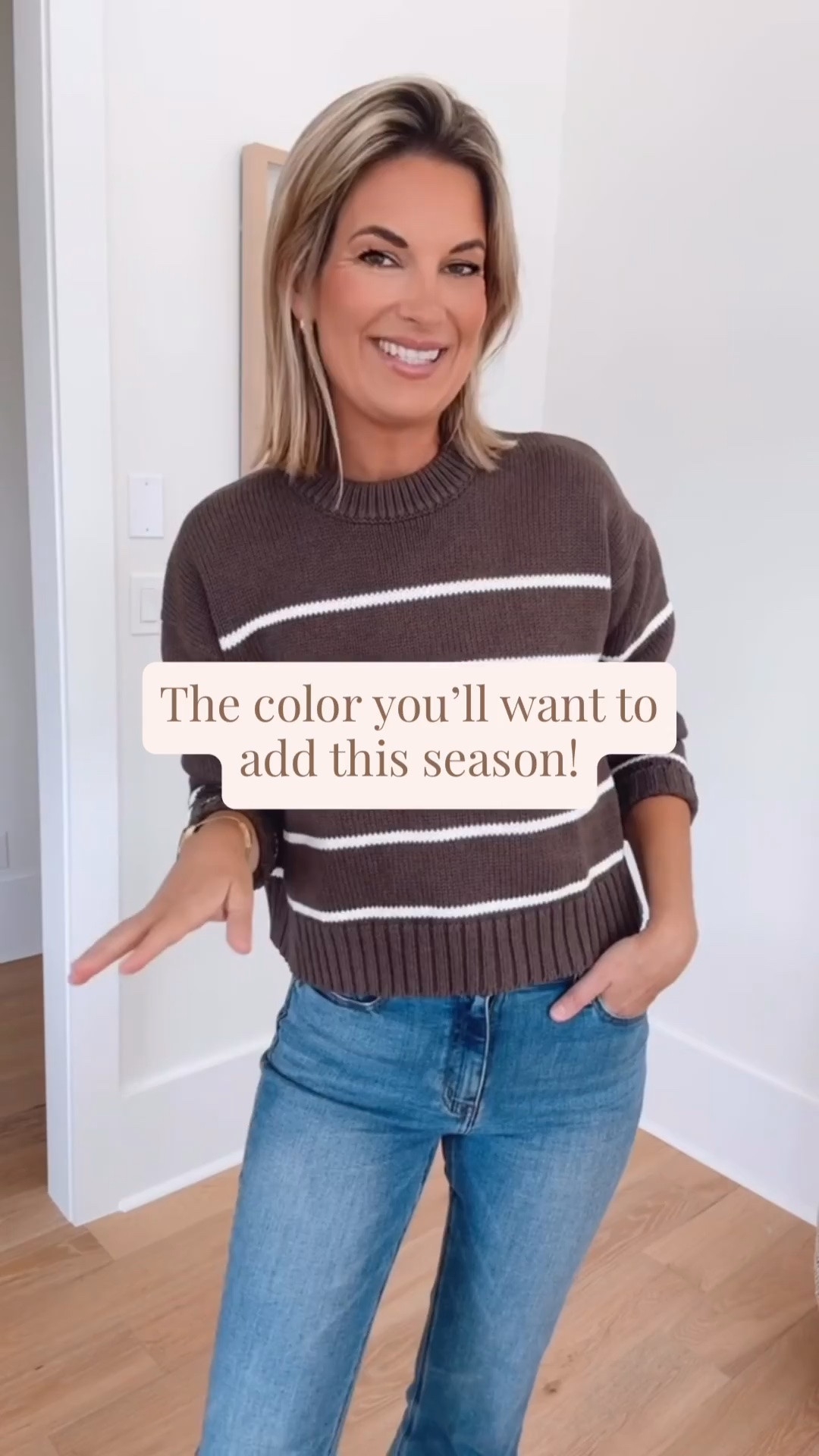 Espresso brown is THE color you’ll want in your closet this fall. I am 5’11” wearing 28x34 jeans. Small tops and jackets. 

#LTKTall #LTKSeasonal #LTKOver40