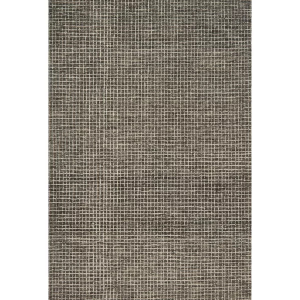 Bourque Handmade Hand Hooked Charcoal Rug | Wayfair North America