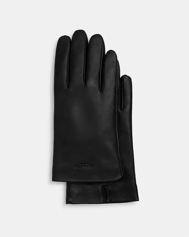 Leather Tech Gloves | Coach Outlet US