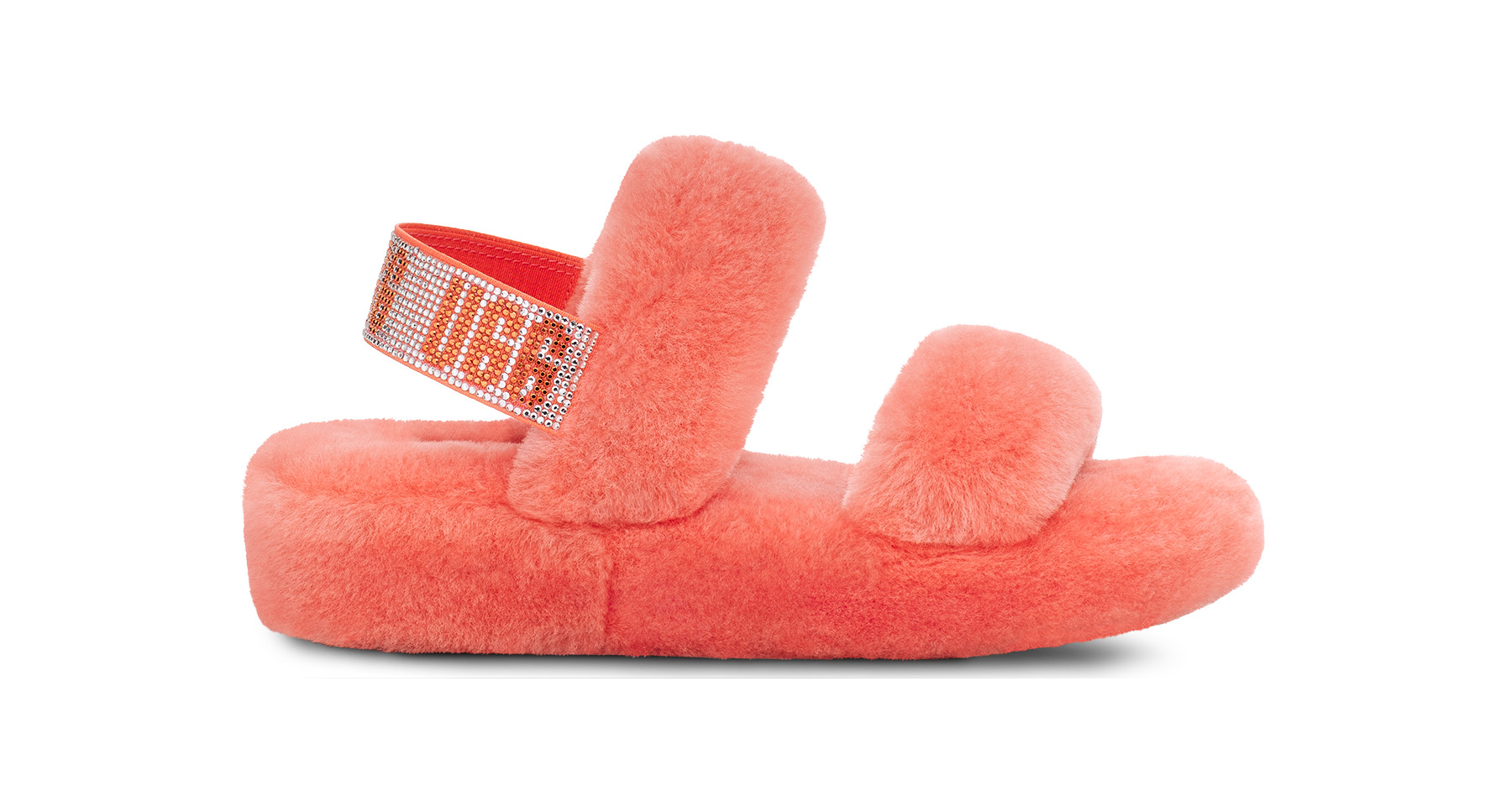 UGG Women's Oh Yeah Bling Sheepskin Slippers in Orange, Size 5 | UGG (US)