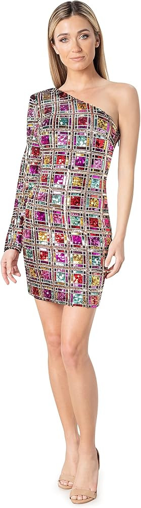 Dress the Population Women's Serena Bodycon Mini Dress | Amazon (US)