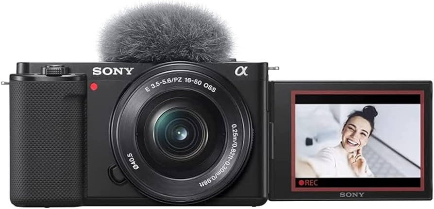 Sony ZV-E10L Mirrorless Vlog Camera with 16-50mm Lens (APS-C Sensor, 4K Video, Flip Screen, Real-... | Amazon (UK)
