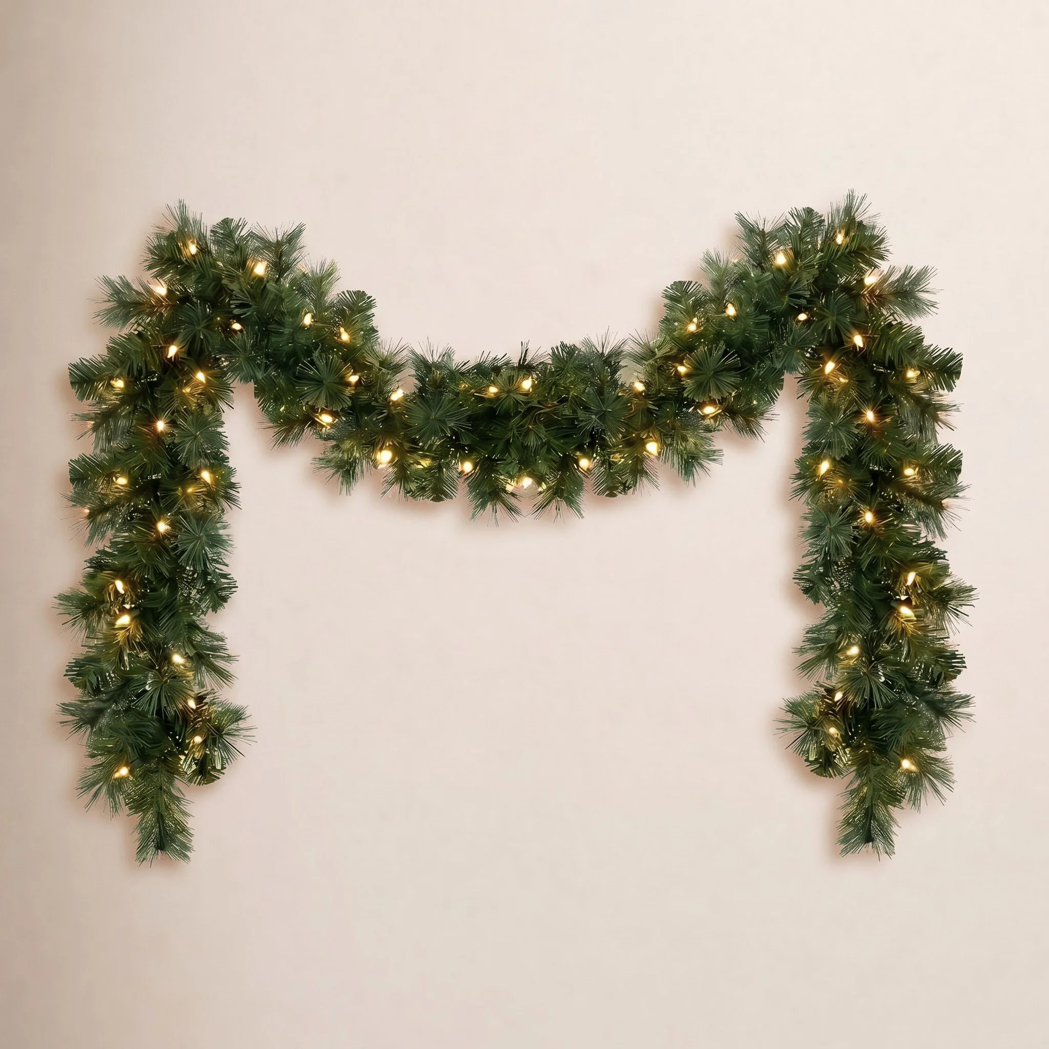 Kalab Polyvinyl Chloride (PVC) Garland with Clear Lights | Wayfair North America