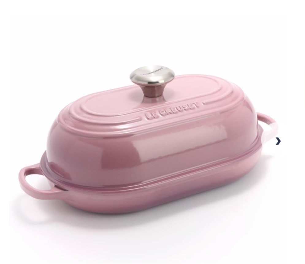 Oval, cast iron bread oven! Ordered in this beautiful mauve but comes in a lot of colors!

#LTKHome
