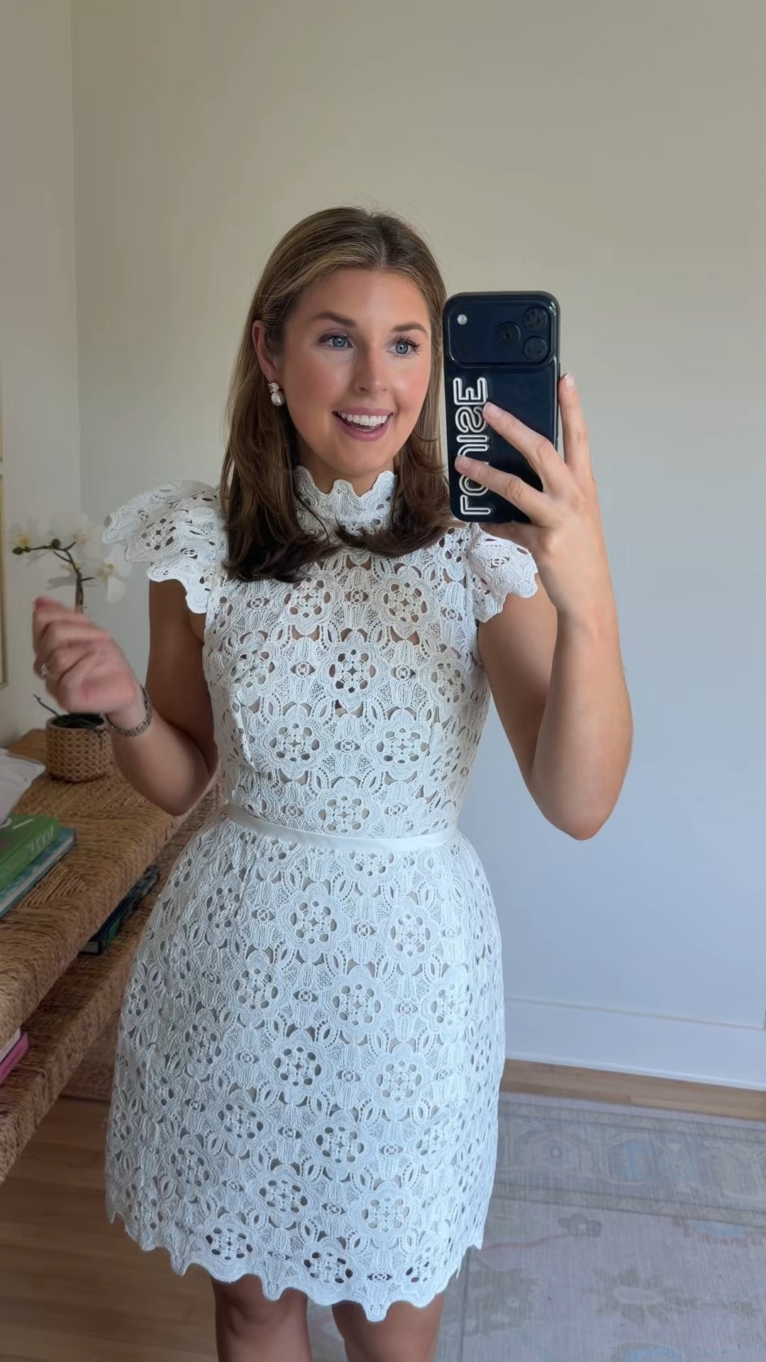 White dress for spring events! Wearing a 2
