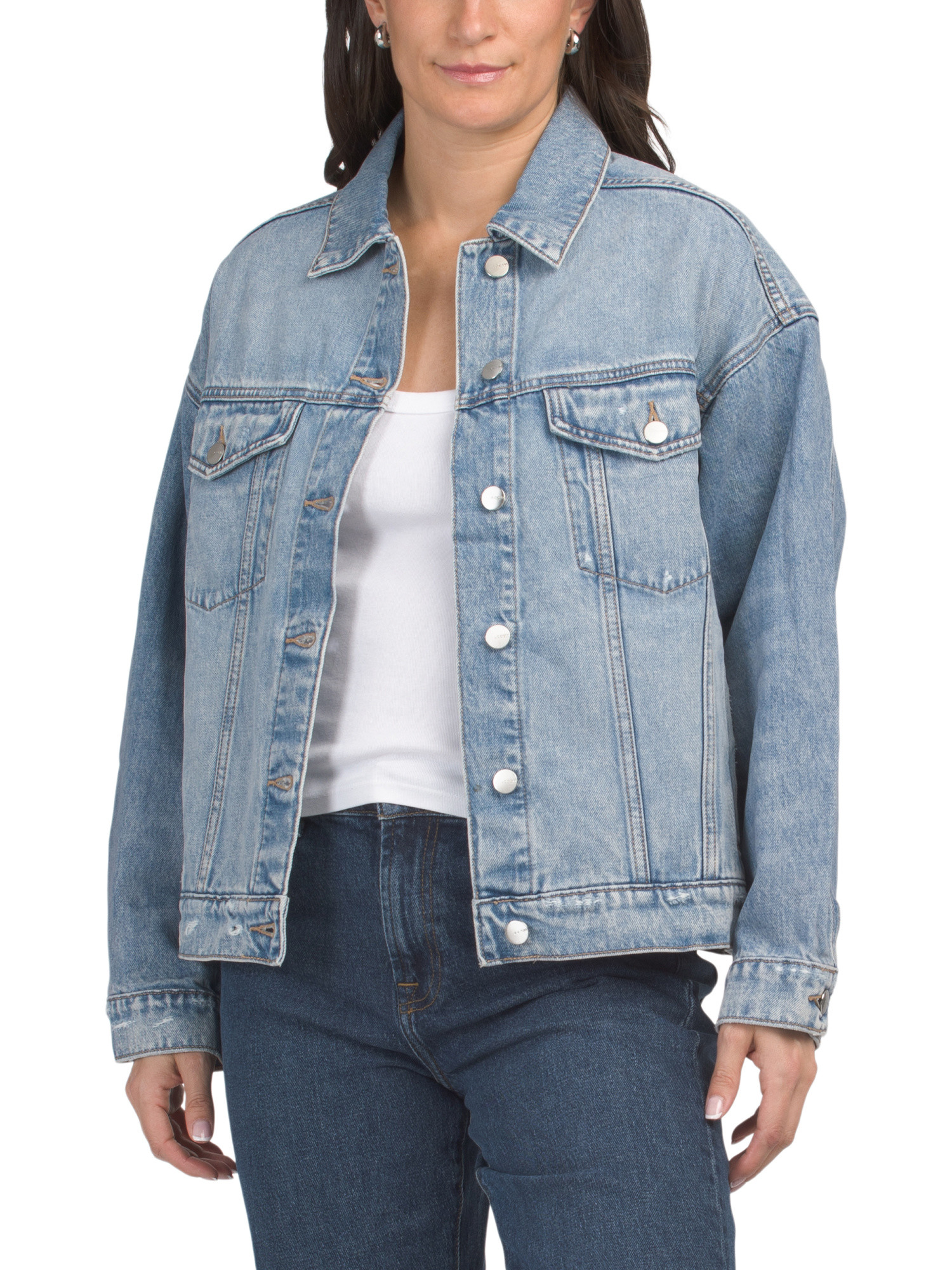 The Oversized Denim Jacket | Designer Clothing | Marshalls | Marshalls