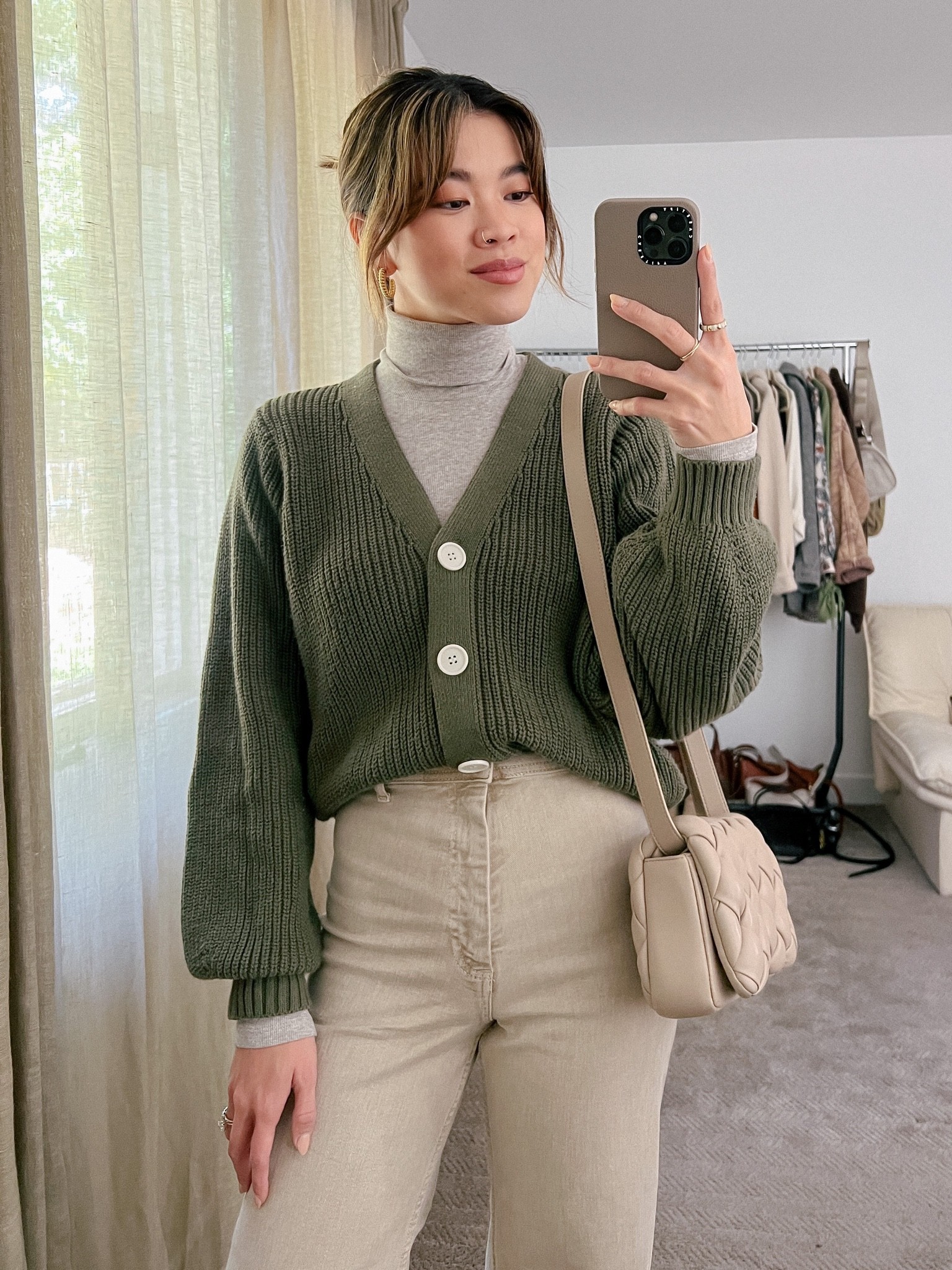 Walmart sage green cardigan with Everlane beige denim and glove boots! 

#fall
#fallstyle
#fallfashion
#falloutfits
#shacket
#blazer 
#cardigan 
#denim
#jeans 
#booties
#walmart 
#everlane 

#LTKworkwear #LTKSeasonal #LTKstyletip