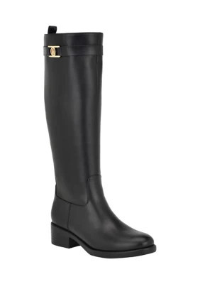 Tommy Hilfiger Iviann High Shaft Riding Boots, Black, 6.5M | Belk