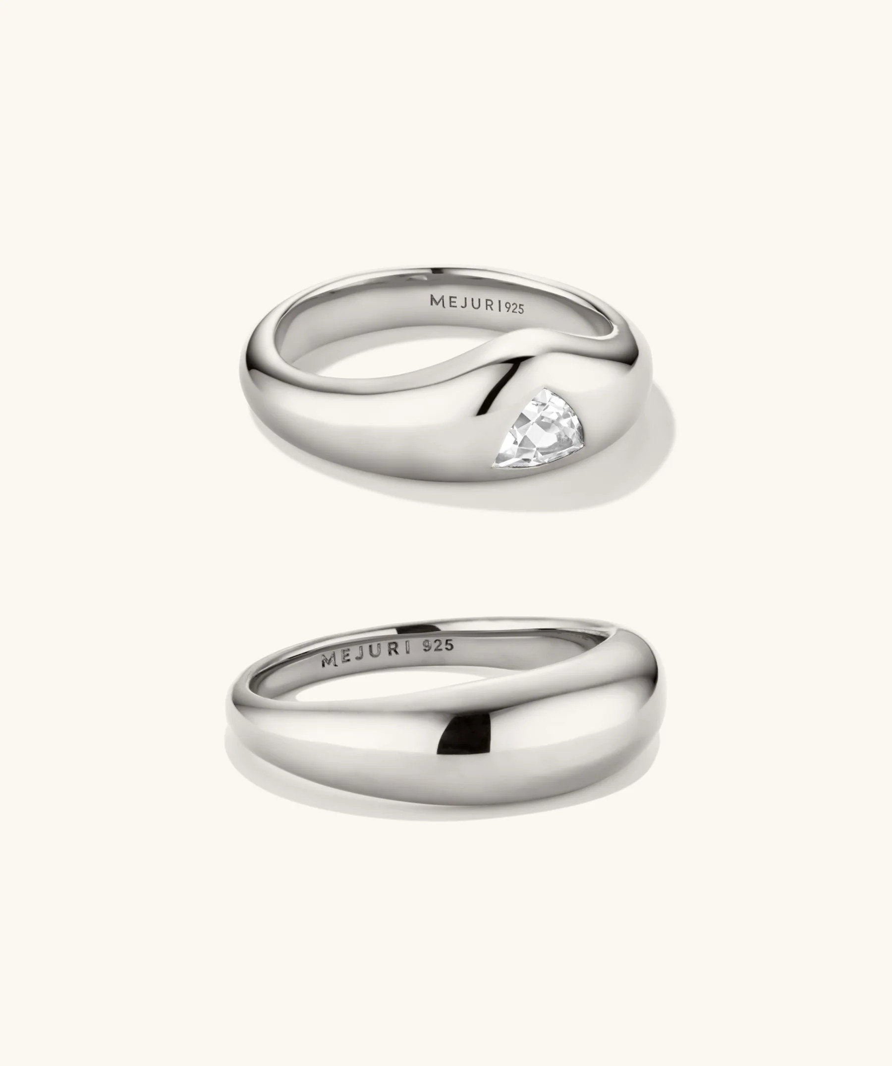 Organic Dôme Crown Nesting Ring Set | Mejuri Fine Crew