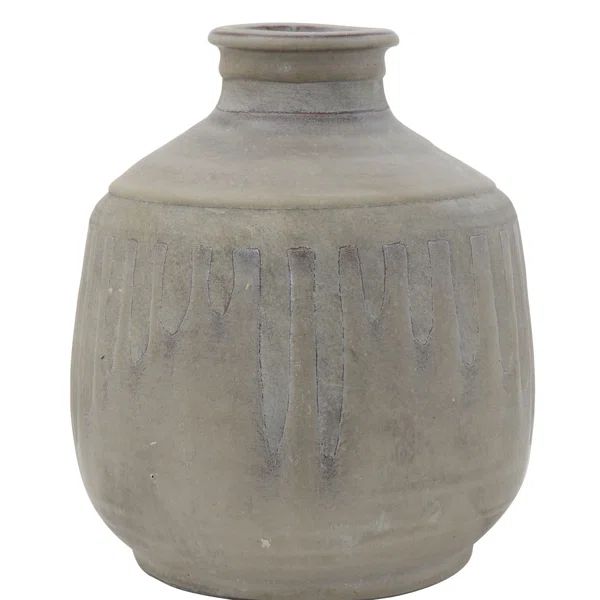 Gray 10" Terracotta Table Vase | Wayfair North America