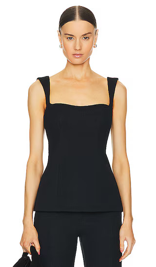 Simona Panelled Top in Black | Revolve Clothing (Global)