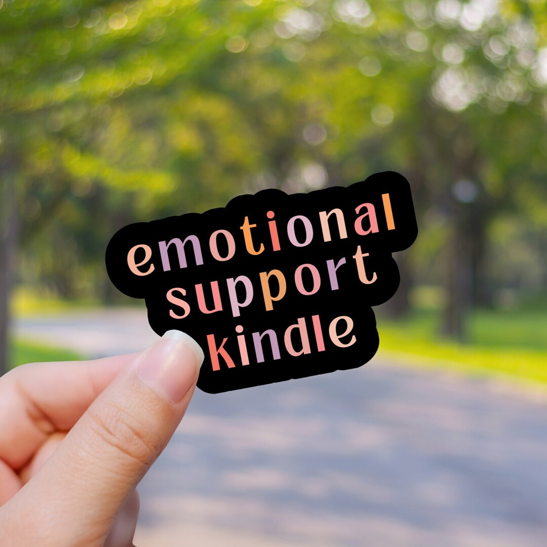 Emotional Support Kindle Sticker Book Club Sticker Bookish - Etsy | Etsy (US)