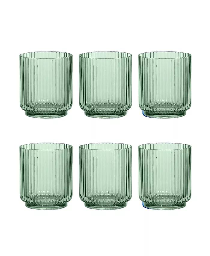 Mesa Double Old Fashion 6-Piece Premium Acrylic Glass Set, 15 oz | Macys (US)