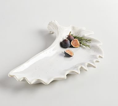 Rustic Antler Shaped Stoneware Serving Platter | Pottery Barn (US)