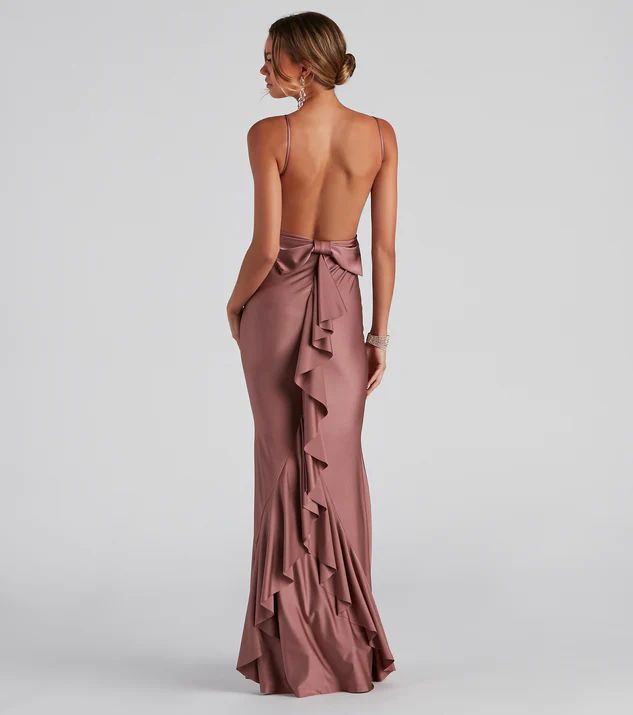 Meadow Formal Open Back Ruffled Dress | Windsor Stores