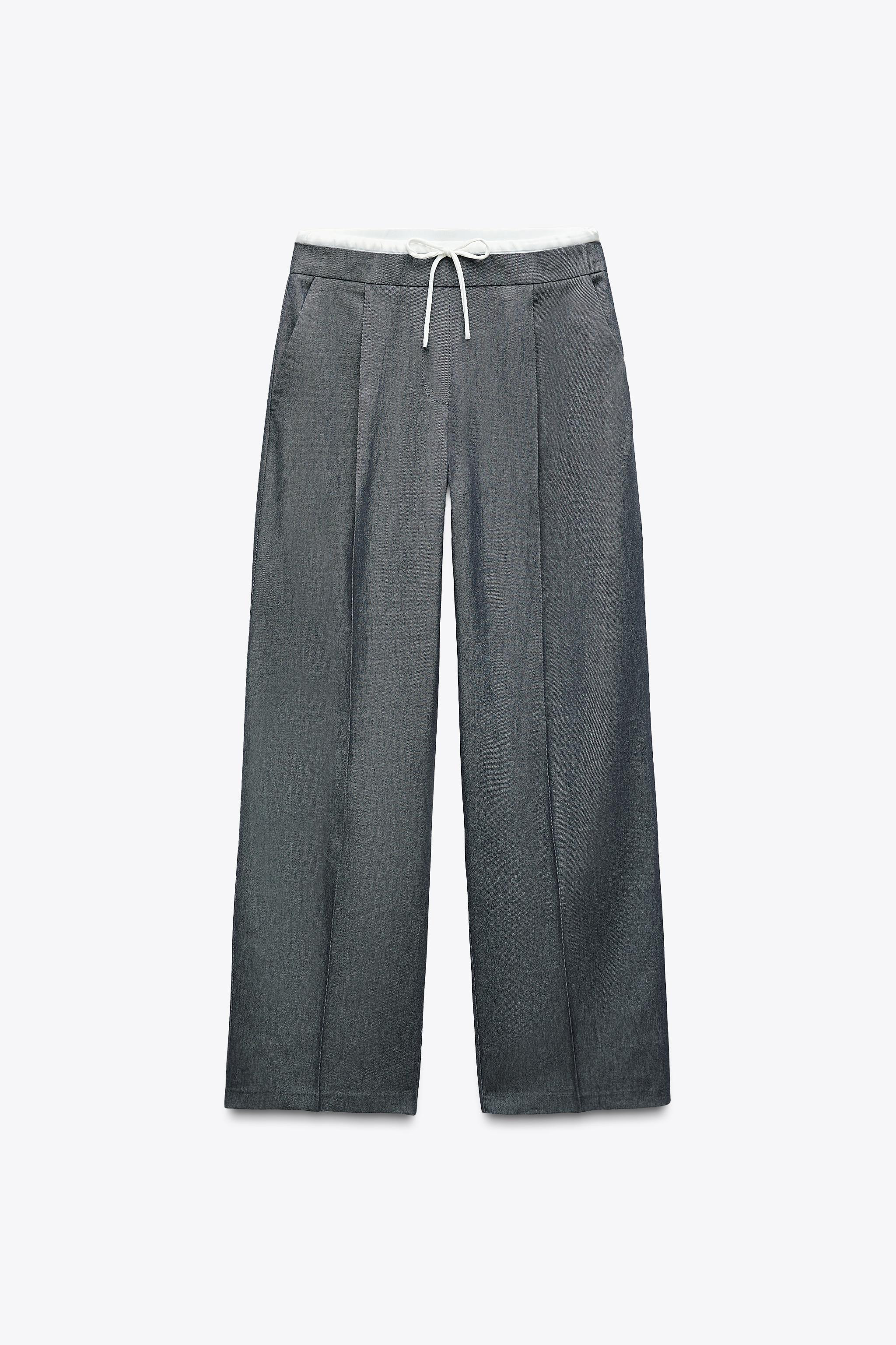 PANTALÓN ANCHO CINTURA DOBLE | Zara US