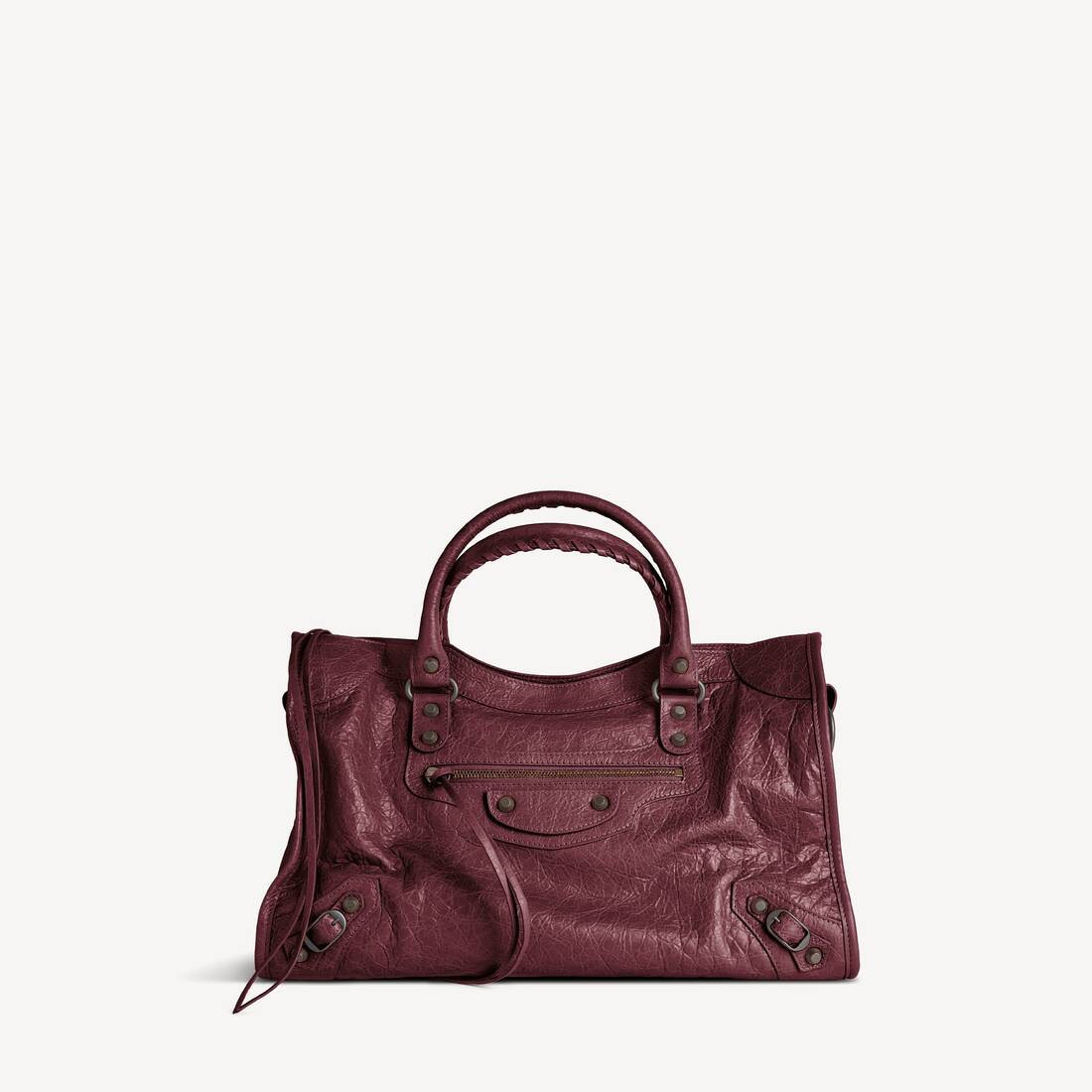 여성 르 시티 미디엄 백  버건디 | 발렌시아가 KR | Balenciaga