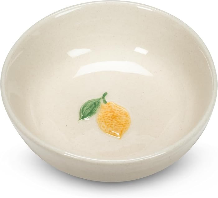Abbott Collection Mini Dish with Lemon - Stoneware Bowl, Ivory/Yellow (3" D) : Amazon.ca: Home | Amazon (CA)