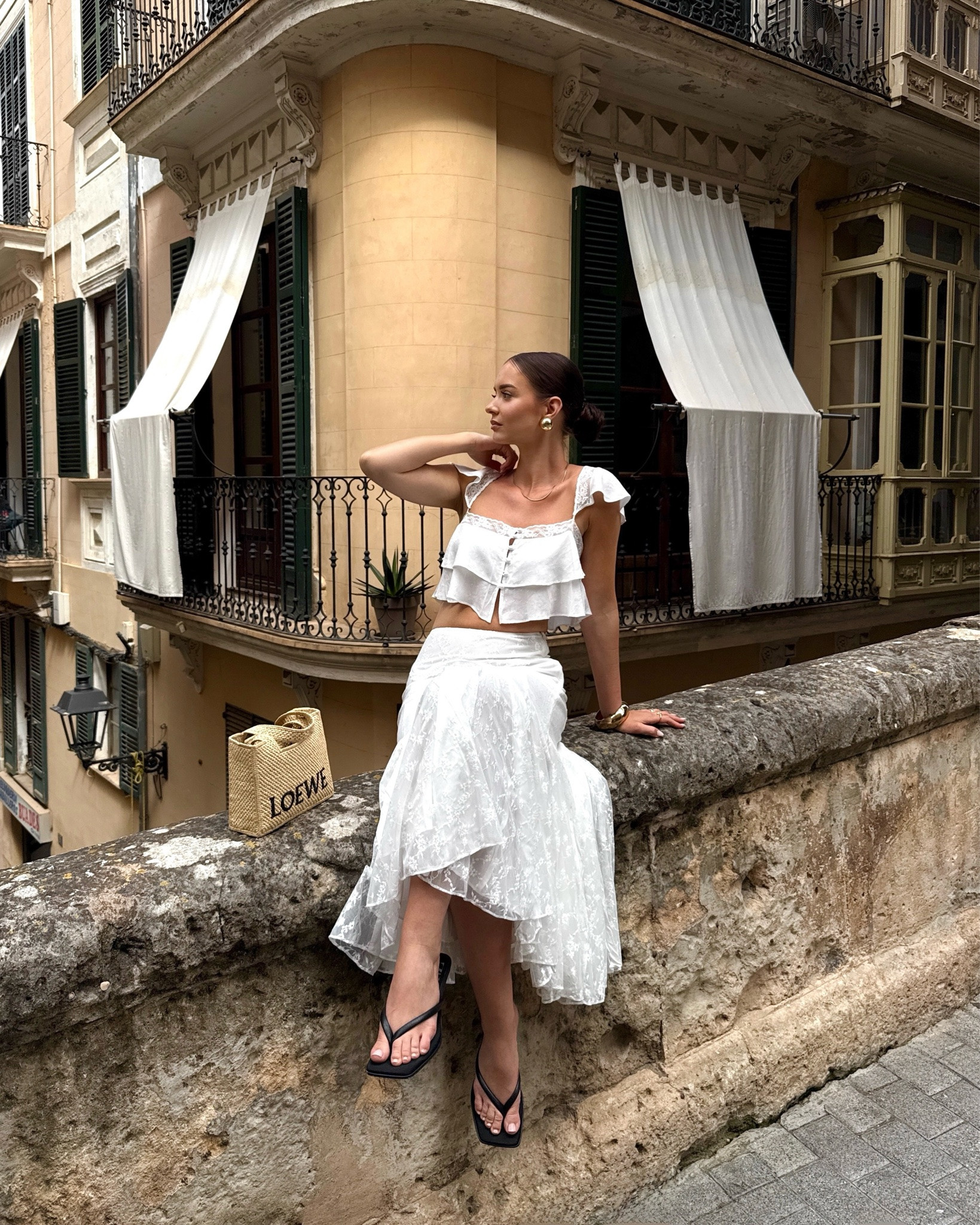 Mallorca holiday outfit inspo 🤍

I wear S in the top and XS in the skirt

#LTKeurope #LTKsummer #LTKkleider