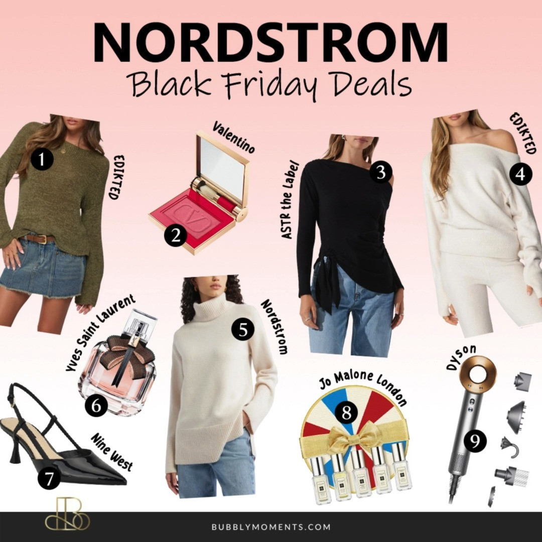 Black Friday is officially here, and I’m sharing my favorite Women’s Fashion Finds from Nordstrom that are perfect for refreshing your wardrobe this season. I rounded up trendy pieces, cozy essentials, chic outfits, everyday staples, and must-have accessories that make dressing for fall and winter effortless. Whether you're looking for something stylish for the holidays, building your capsule wardrobe, or updating your everyday looks, these Nordstrom picks are curated to help you feel confident, polished, and comfortable. Everything is highly rated, easy to style, and perfect for gifting or treating yourself. Tap through the photos to explore each piece and save your favorites before the deals end. This is the best time to grab your go-to fashion staples for the colder months! ✨🛍️🖤
#LTKSaleAlert #LTKGiftGuide #LTKSeasonal #Nordstrom #BlackFriday #BlackFridayDeals #NordstromFinds #WomensFashion #FashionFinds #NordstromStyle #StyleEssentials #WinterFashion #FallWinterStyle #HolidayStyle #FashionInspo #OOTDInspo #ChicStyle #ComfyStyle #WardrobeEssentials #TrendyOutfits #ShopTheLook #NordstromSale #FashionFavorites #StyleInspo #OutfitIdeas 

 