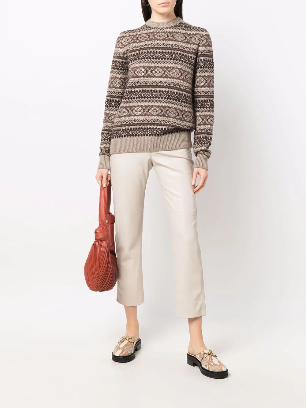 Ralph Lauren Collectionfair-isle knit cashmere jumper | Farfetch Global