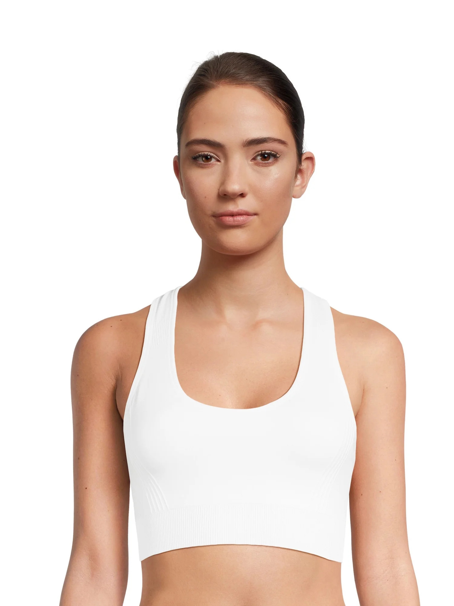 Avia Medium Support Seamless Racerback Sports Bra, Women's & Women's Plus, Sizes S-3XL | Walmart (US)