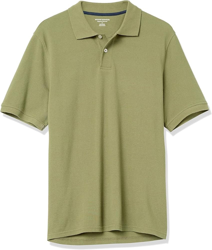 Amazon Essentials Men's Regular-Fit Cotton Pique Polo Shirt (Available in Big & Tall) | Amazon (US)