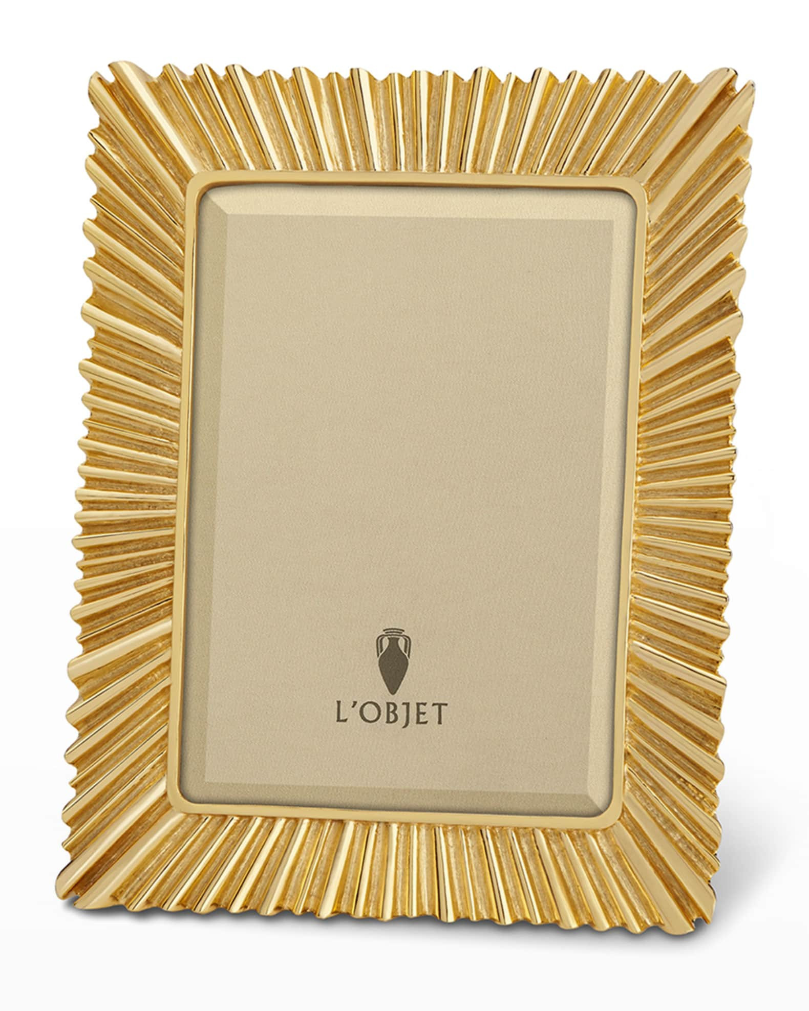 Ray Gold-Plated Picture Frame, 5" x 7" | Neiman Marcus