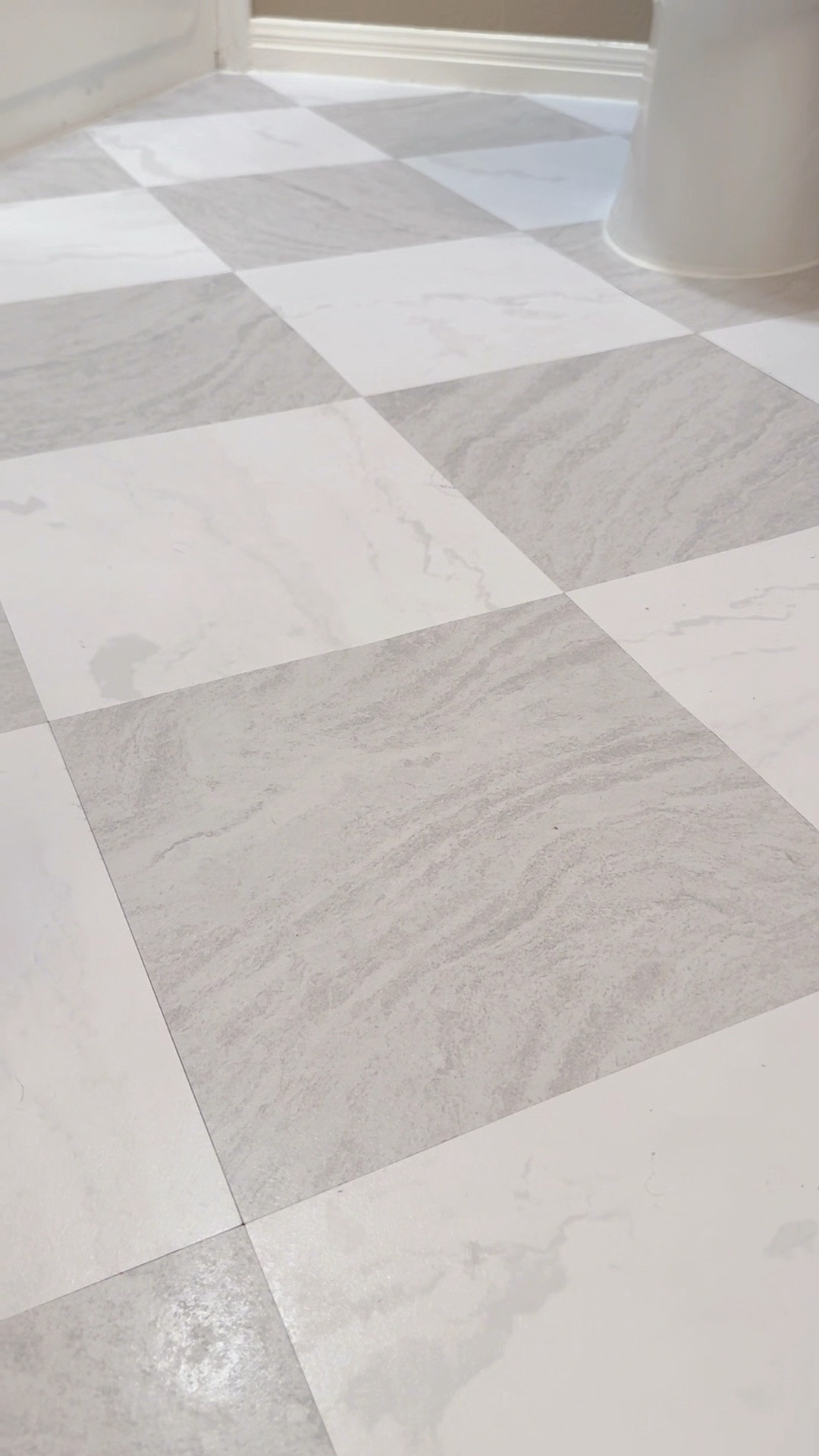 While my husband was off camping I gave the kids bathroom a little surprise makeover… and y’all, these peel and stick tiles made the biggest difference. I spent less than $100 and finished it in a day. Seriously one of the easiest DIY projects I’ve done and you’d never know there’s old tile underneath.
If you want the link comment tiles and I’ll send it your way. You can also find them in my Amazon storefront.
#diyonabudget #bathroomrefresh #peelandsticktile


#LTKHome