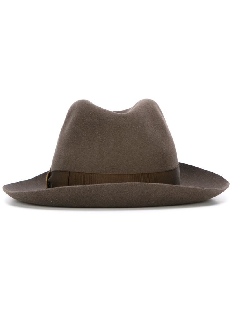 Borsalino classic panama hat, Men's, Size: 57, Brown, Wool Felt | FarFetch US