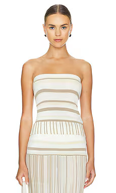 FAITHFULL THE BRAND Citara Strapless Top in White from Revolve.com | Revolve Clothing (Global)