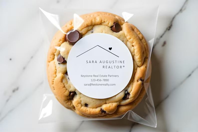 Realtor Sticker, Real Estate Agent Favor Labels - 2" Round Personalized Open House, Giveaway, Mar... | Etsy (US)