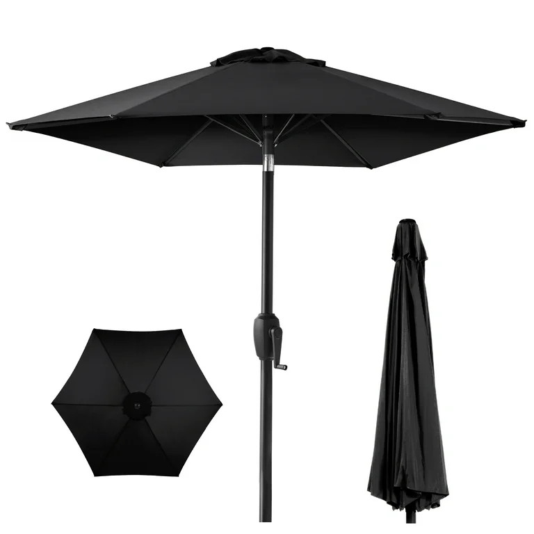 Best Choice Products 7.5ft Heavy-Duty Outdoor Market Patio Umbrella w/ Push Button Tilt, Easy Cra... | Walmart (US)