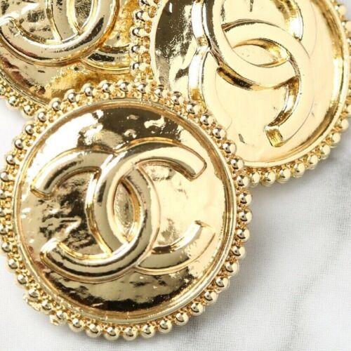 Chanel Buttons 2pc CC Gold 20mm Vintage Style 2 Buttons unstamped AUTH!!!  | eBay | eBay US