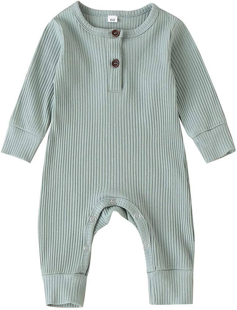 iddolaka Newborn Summer Baby Boy Girl Romper Bodysuit Jumpsuit Playsuit One Piece Outfit Clothes | Amazon (US)