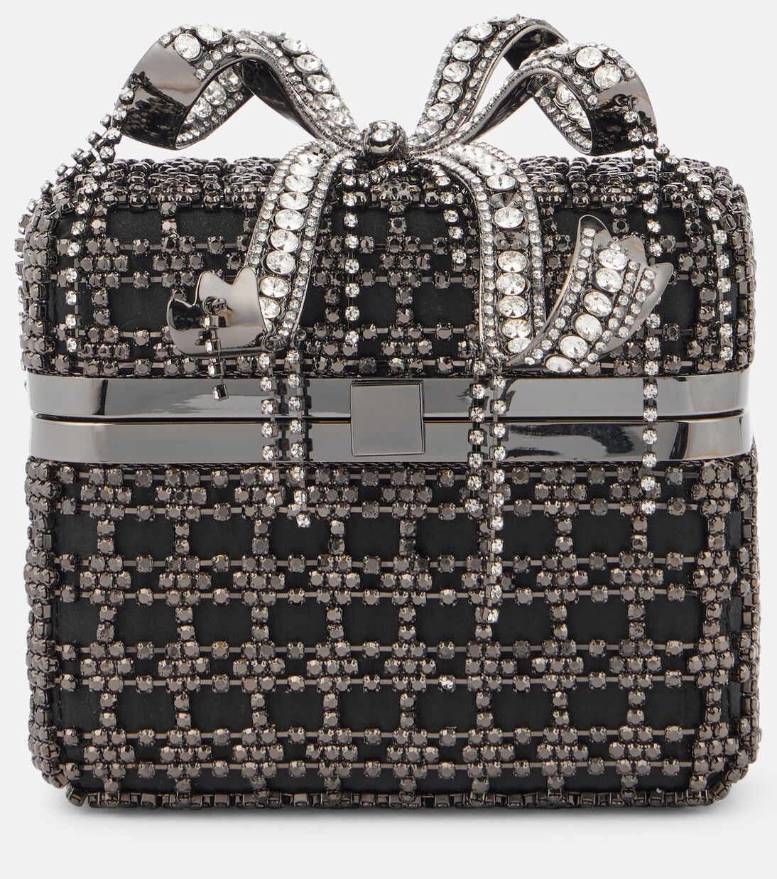 Bow-detail crystal-embellished shoulder bag | Mytheresa (US/CA)