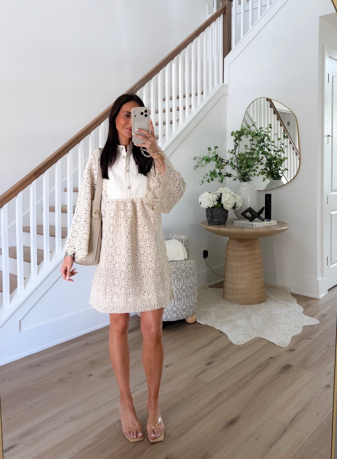 Such a pretty spring dress, the eyelet detail and relaxed fit make it feel elevated but still so easy to wear. Perfect for brunch, showers, or any warm weather plans when you want something light and feminine.

spring dress, eyelet dress, neutral spring outfit, brunch outfit, baby shower dress, feminine style, lightweight dress, warm weather outfit, casual chic outfit, spring outfit ideas, annabrstyle

#LTKootd #LTKSeasonal #LTKTravel