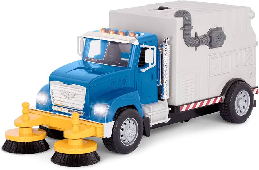 Driven by Battat - Electric Street Sweeper Kids ToysCars with Spinning Brushes & Lights - 1:16 Sc... | Amazon (US)