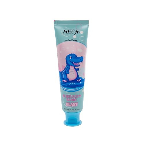 NOBS Jr. Kids Nano Hydroxyapatite Toothpaste – Fluoride Free, SLS-Free, Remineralizing - Dentist Formulated - Bubblegum Berry | Amazon (US)